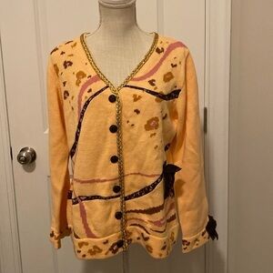 Storybook Knits animal magnetism sweater size medium new with tags